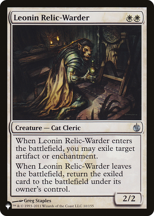 Leonin Relic-Warder (MBS) (LIST-10/155) - The List
