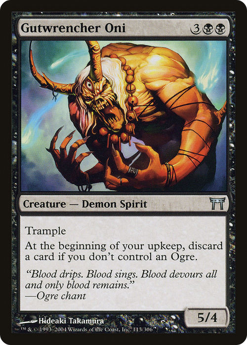 Gutwrencher Oni (CHK-113) - Champions of Kamigawa