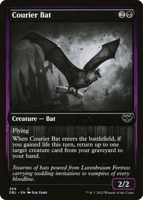 Courier Bat (DBL-369) - Innistrad: Double Feature Foil