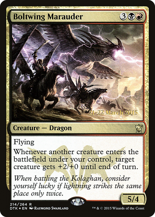 Boltwing Marauder (PRE-214S) - Dragons of Tarkir Promos Foil