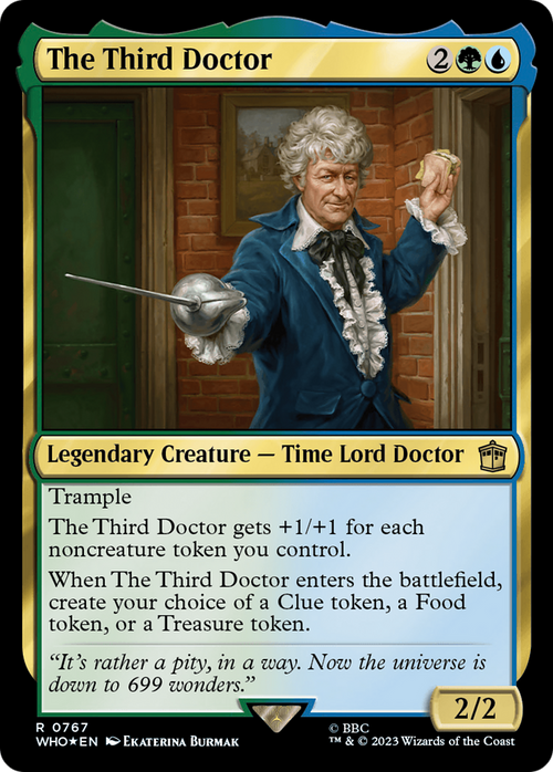 The Third Doctor (Surge Foil) (WHO-767) - Doctor Who Foil