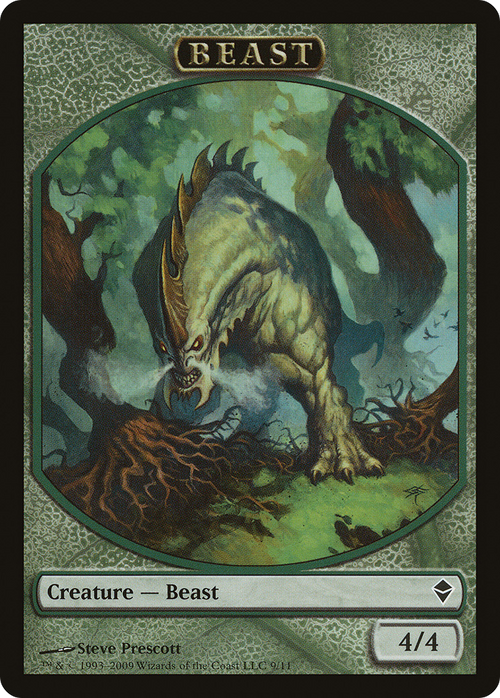 Beast Token (ZEN-009) - Zendikar Tokens