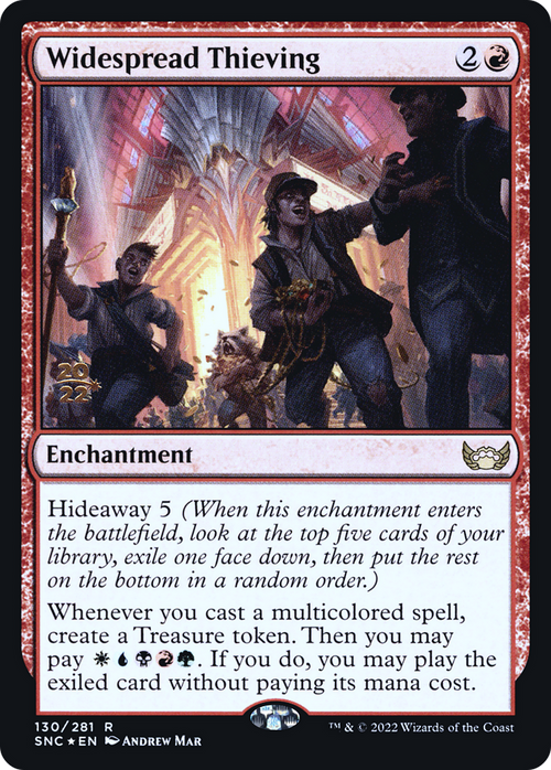 Widespread Thieving (PRE-130) - Streets of New Capenna Promos Foil