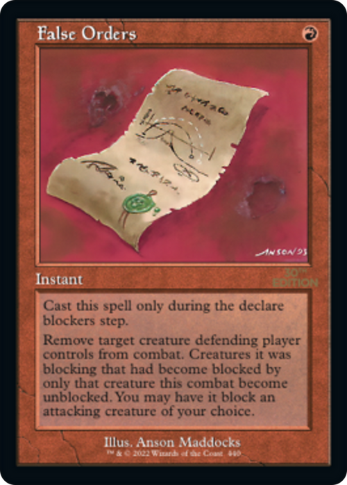 False Orders (Retro Frame) (30A-440) - 30th Anniversary Edition