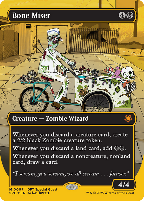 Bone Miser (Borderless) (First-Place Foil) (SPG-097) - Special Guests Foil