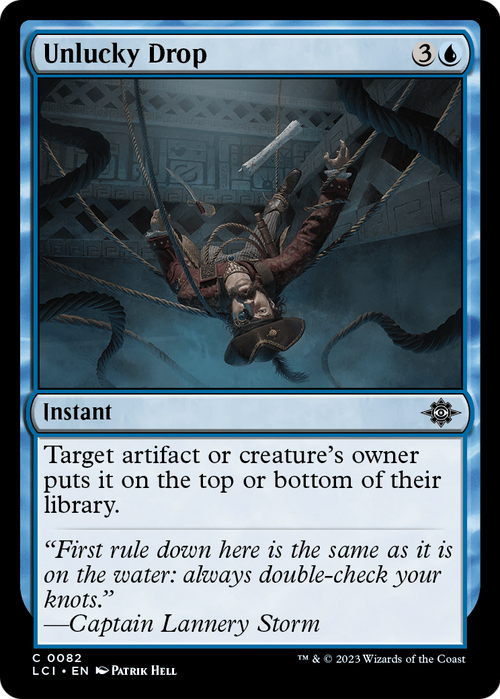 Unlucky Drop (LCI-082) - The Lost Caverns of Ixalan Foil