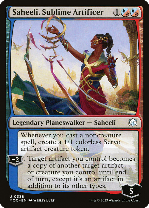 Saheeli, Sublime Artificer (MOC-338) - March of the Machine Commander