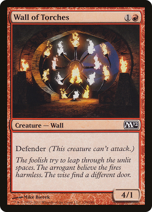 Wall of Torches (M12-159) - Magic 2012 Foil