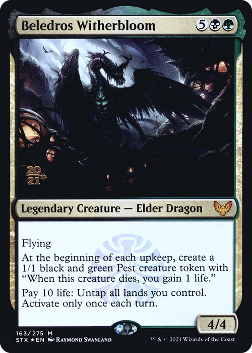 Beledros Witherbloom (PRE-163S) - Strixhaven: School of Mages Promos Foil