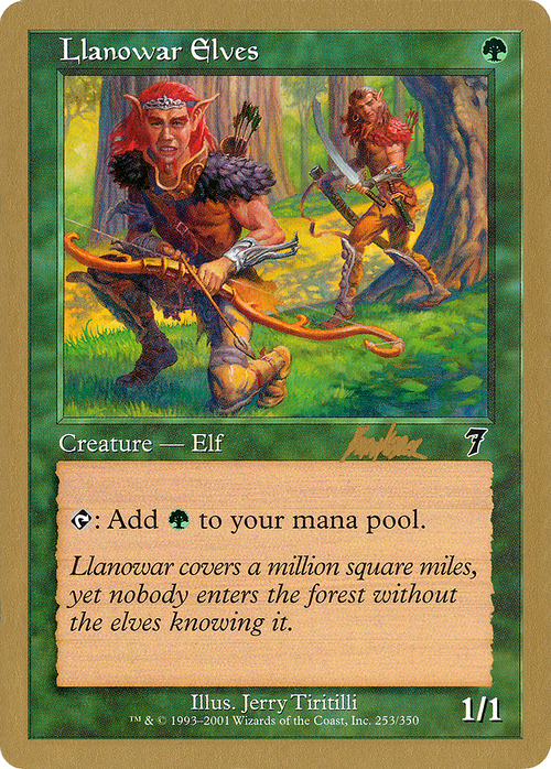 Llanowar Elves - 2002 Brian Kibler (7ED) (WCD-) - World Championship Decks 2002