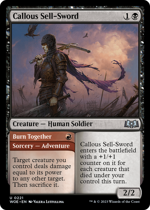 Callous Sell-Sword (WOE-221) - Wilds of Eldraine