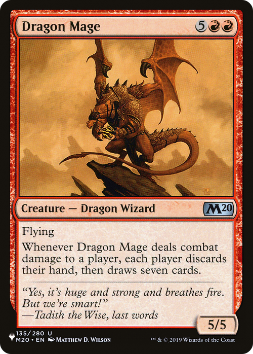 Dragon Mage (LIST-M20-135) - The List