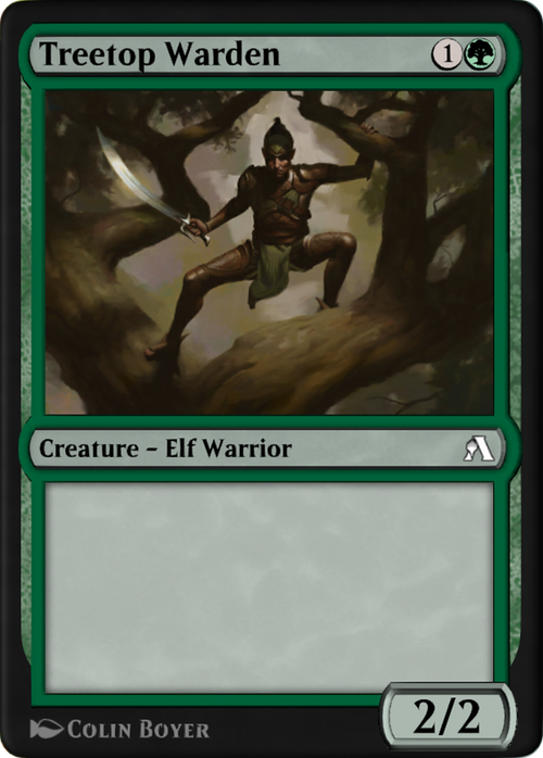 Treetop Warden (OANA-048) - Arena New Player Experience Cards
