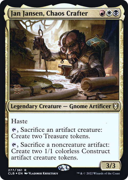 Jan Jansen, Chaos Crafter (PRE-277) - Battle for Baldur's Gate Promos Foil