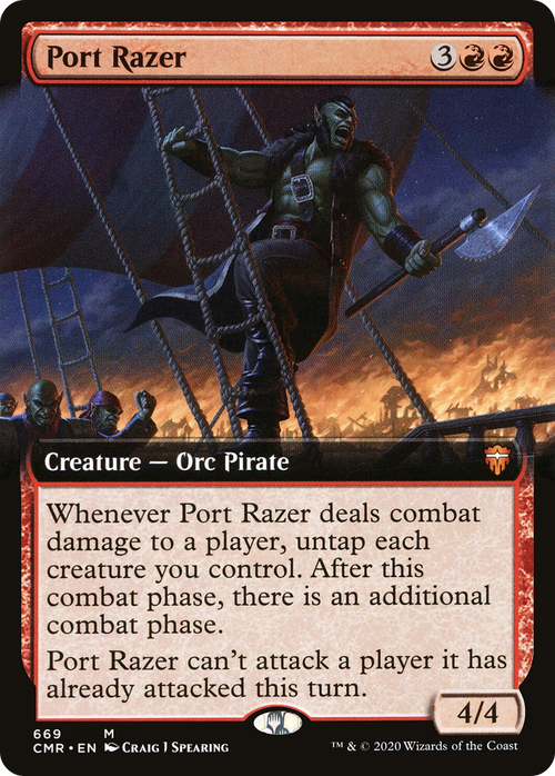 Port Razer (Extended Art) (CMR-669) - Commander Legends: (Extended Art)