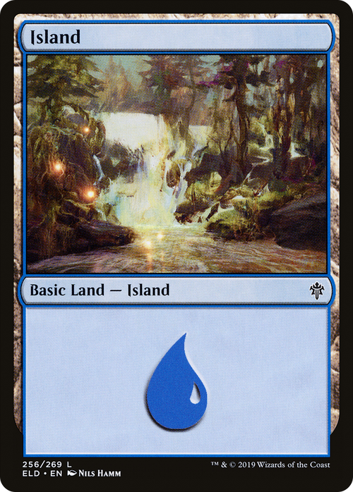 Island (256) (ELD-256) - Throne of Eldraine Foil