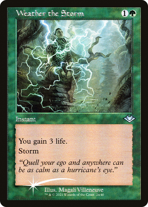 Weather the Storm (Retro Frame) (MH1-024) - Modern Horizons 1 Timeshifts Etched Foil