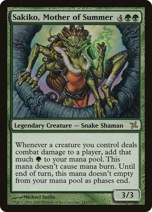 Sakiko, Mother of Summer (BOK-141) - Betrayers of Kamigawa Foil