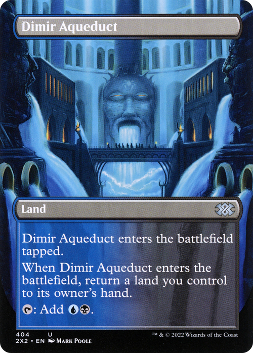 Dimir Aqueduct (Borderless) (2X2-404) - Double Masters 2022 Foil