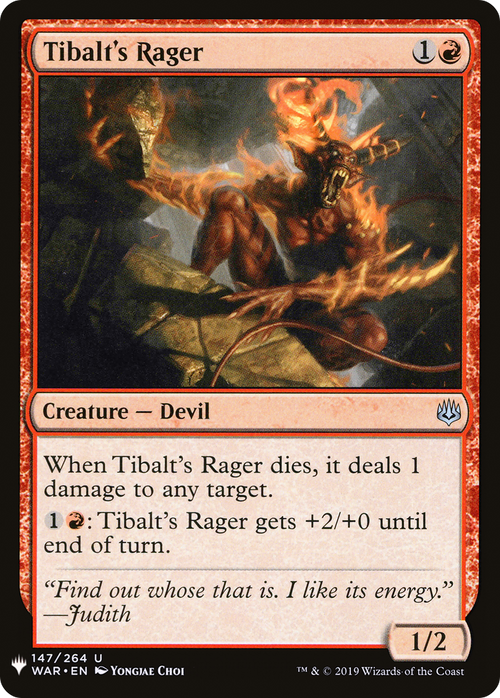 Tibalt's Rager (LIST-WAR-147) - The List