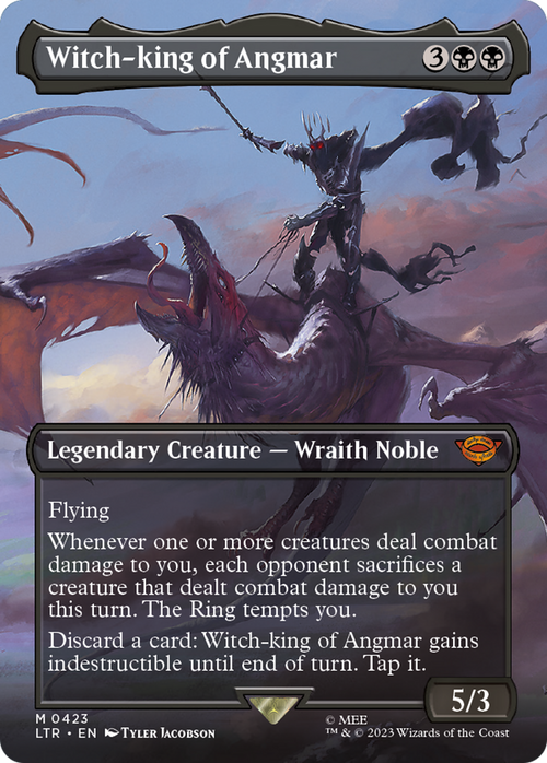Witch-king of Angmar (Borderless) (LTR-423) - The Lord of the Rings: Tales of Middle-earth Foil