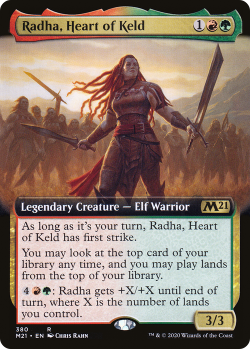 Radha, Heart of Keld (Extended Art) (M21-380) - Core Set 2021: (Extended Art) Foil
