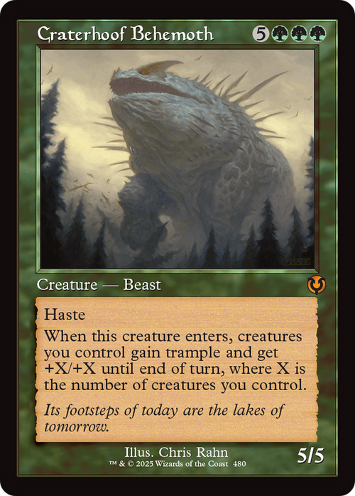 Craterhoof Behemoth (Retro Frame) (INR-480) - Innistrad Remastered