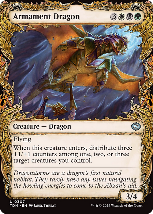 Armament Dragon (Showcase) (TDM-307) - Tarkir: Dragonstorm: (Showcase) Foil