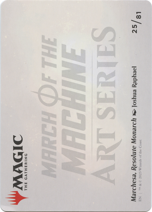 Marchesa, Resolute Monarch // Marchesa, Resolute Monarch (AMOM-025) - March of the Machine Art Series (Borderless)
