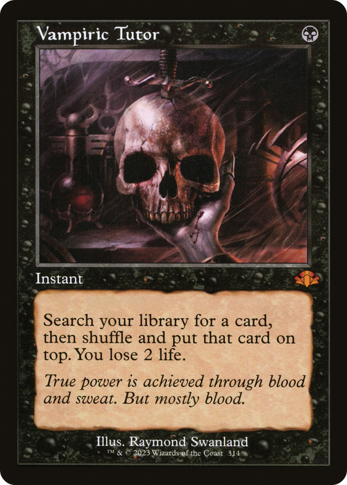 Vampiric Tutor (Retro Frame) (DMR-314) - Dominaria Remastered
