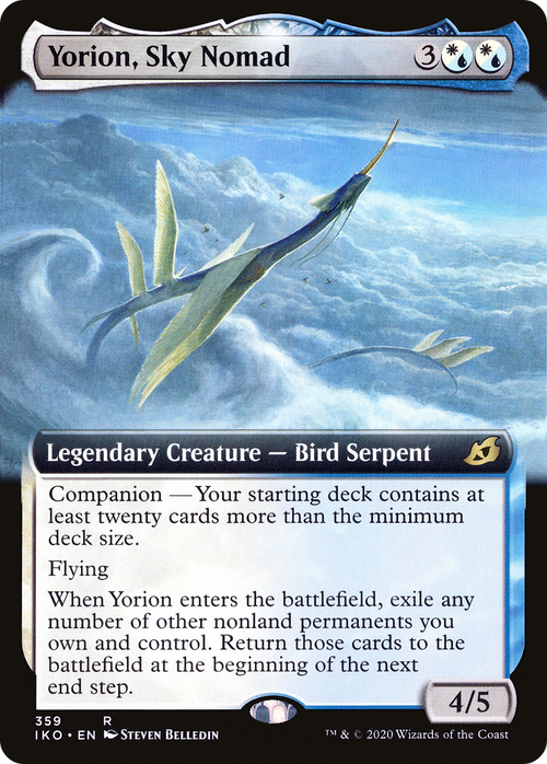 Yorion, Sky Nomad (Extended Art) (IKO-359) - Ikoria: Lair of Behemoths: (companion, Extended Art)