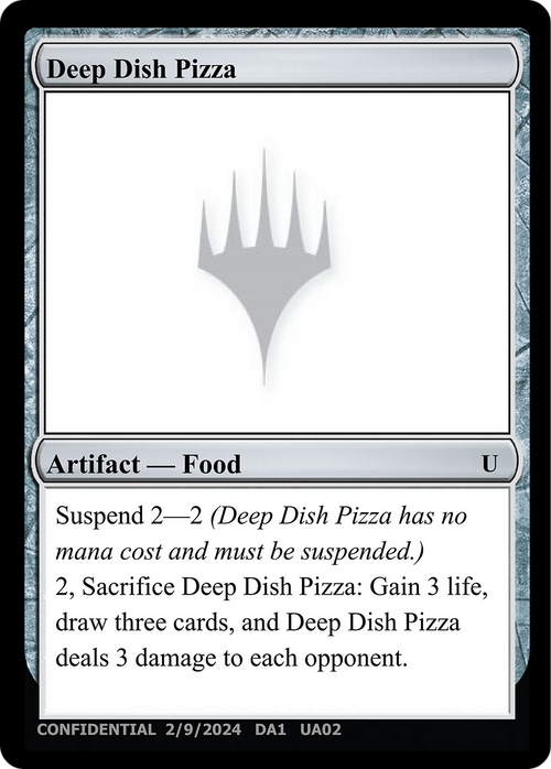 Deep Dish Pizza (UNK-UA02B) - Unknown Event
