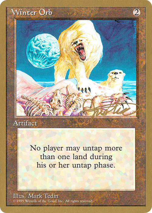 Winter Orb - 1996 Mark Justice (4ED) (WCD-) - Pro Tour Collector Set