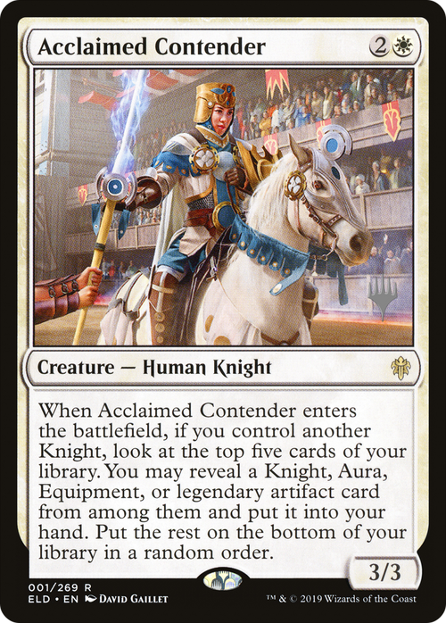 Acclaimed Contender (PPELD-01P) - Throne of Eldraine Promos