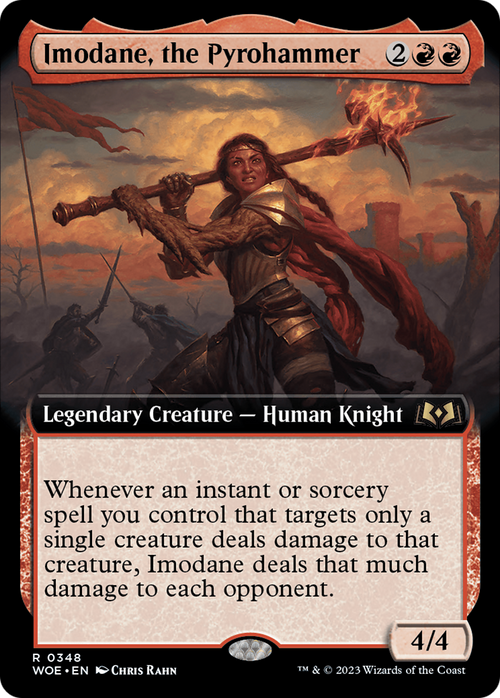 Imodane, the Pyrohammer (Extended Art) (WOE-348) - Wilds of Eldraine: (Extended Art) Foil