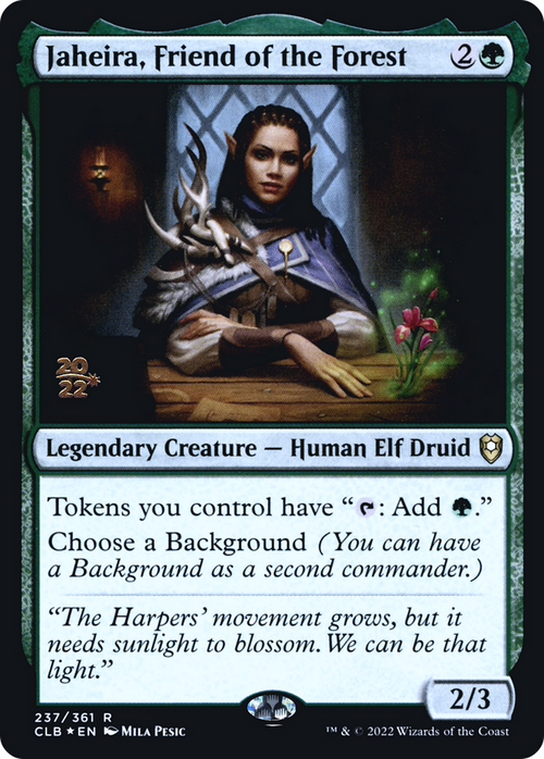Jaheira, Friend of the Forest (PRE-237) - Battle for Baldur's Gate Promos Foil