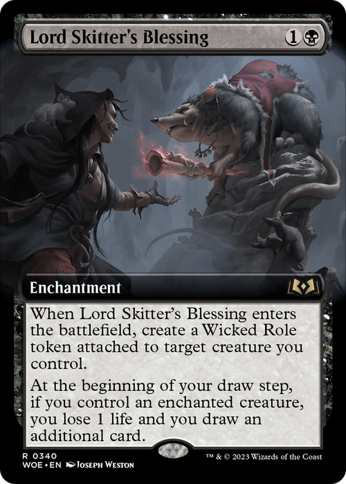 Lord Skitter's Blessing (Extended Art) (WOE-340) - Wilds of Eldraine: (Extended Art) Foil