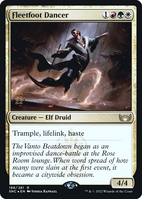 Fleetfoot Dancer (PRE-188) - Streets of New Capenna Promos Foil
