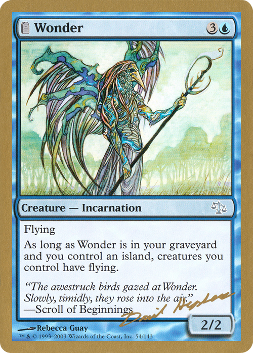 Wonder - 2003 Dave Humpherys (JUD) (WCD-DH54) - World Championship Decks 2003