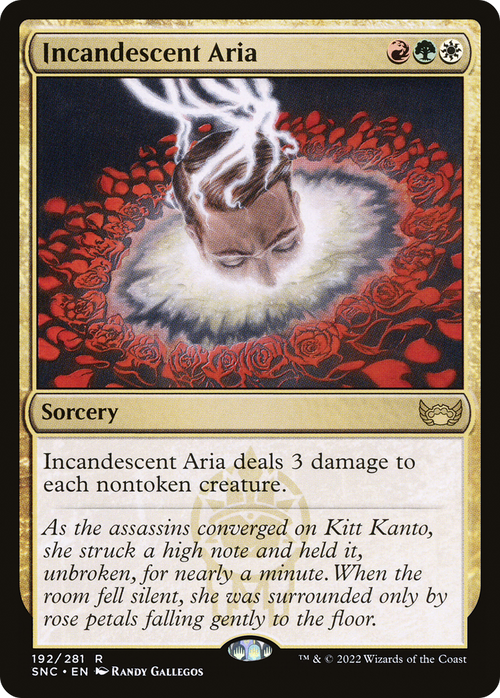 Incandescent Aria (SNC-192) - Streets of New Capenna Foil