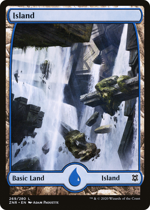 Island (269) - Full Art (ZNR-269) - Zendikar Rising: (Full Art)