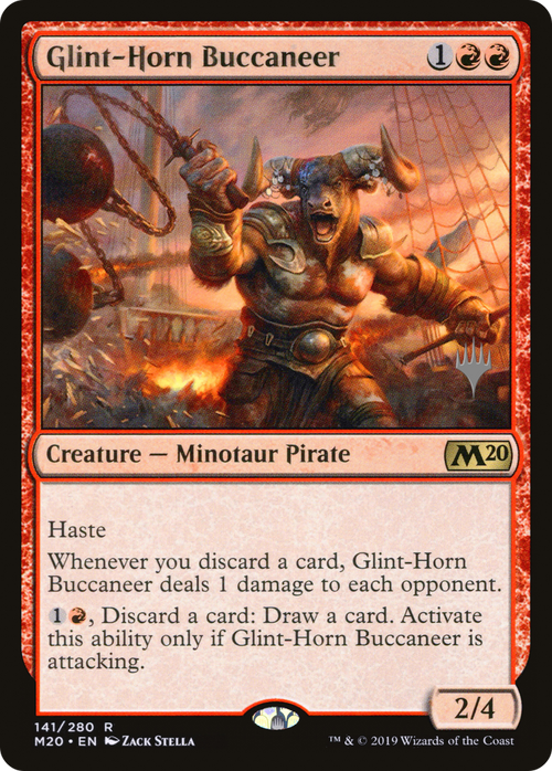 Glint-Horn Buccaneer (PPM20-141P) - Core Set 2020 Promos Foil