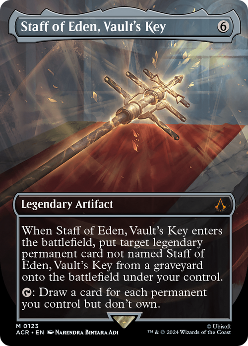 Staff of Eden, Vault's Key (Borderless) (ACR-123) - Assassin's Creed