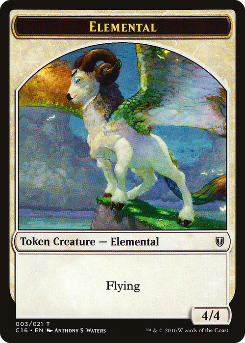 Elemental // Soldier Double-Sided Token (C16-003) - Commander 2016 Tokens