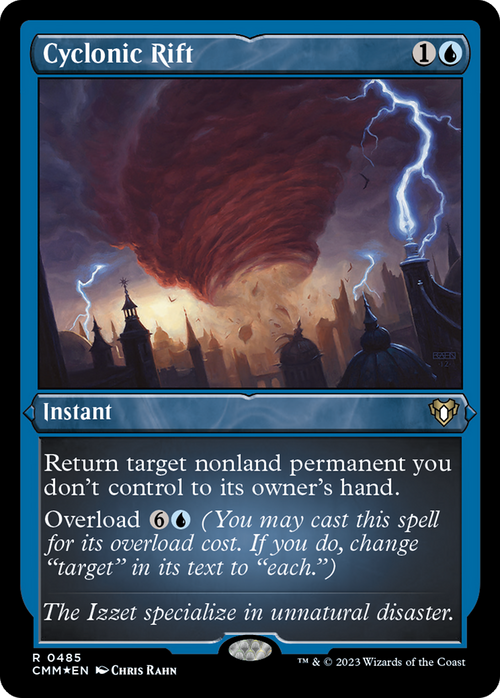 Cyclonic Rift (Foil Etched) (CMM-485) - Commander Masters Foil