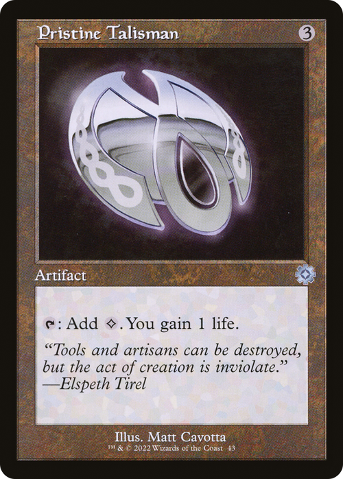 Pristine Talisman (BRR-043) - The Brothers' War Retro Artifacts Foil