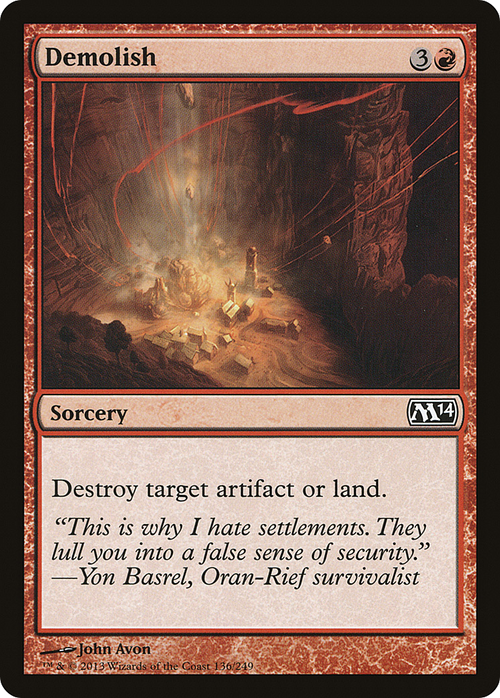 Demolish (M14-136) - Magic 2014 Foil