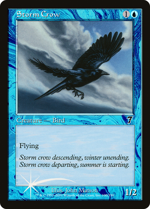 Storm Crow (7ED-100) - 7th Edition Foil