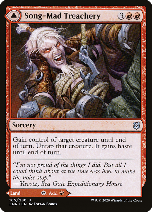 Song-Mad Treachery (ZNR-165) - Zendikar Rising