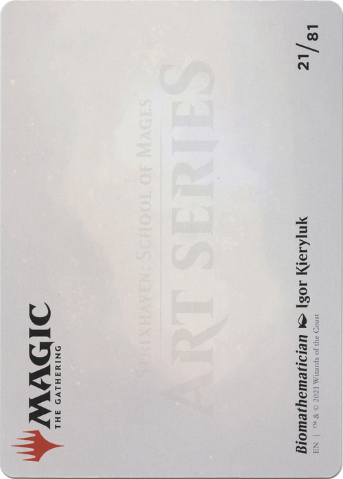 Biomathematician // Biomathematician (ASTX-021) - Strixhaven Art Series (Borderless) Foil